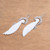 Sterling Silver and Bone Wing Dangle Earrings from Bali 'Ready to Fly'