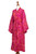 Batik Rayon Robe in Rose and Berry Pink from Bali 'Batik Blush'
