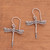 Handcrafted Sterling Silver Dragonfly Wings Dangle Earrings 'Elegance of the Dragonflies'