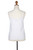 Floral Embroidered Rayon Tank Top in Snow White from Bali 'Snow White Kerawang'