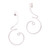 Modern Sterling Silver Drop Earrings from Bali 'Modern Tendrils'