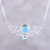 Larimar and Blue Topaz Pendant Necklace from India 'Glorious Sky'