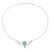 Larimar and Blue Topaz Pendant Necklace from India 'Glorious Sky'