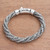 Sterling Silver Borobudur and Naga Chain Bracelet from Bali 'Basuki Dragon'