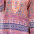 Embroidery Trim Tunic in Pumpkin and Blush from India 'Palace Intrigue'