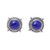 Lapis Lazuli Stud Earrings from India 'Morning Crowns'