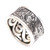 Men's Textured Sterling Silver Band Ring from Bali 'Sandstorm'