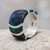 Sterling Silver Band Chrysocolla Sodalite Ring from Peru 'Moche Princess'