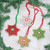 Embroidered Wool Snowflake Ornaments from India Set of 4 'Festive Snowflakes'