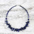 Lapis Lazuli Beaded Necklace from Thailand 'Magnificent Waters'