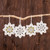 Hand-Crocheted Snowflake Ornaments from Guatemala Set of 4 'Glittering Snow'