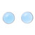 Chalcedony Stud Earrings in Blue from India 'Moonlight Peace in Blue'