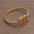 18k Gold Plated Sterling Silver Scorpio Band Ring 'Golden Scorpio'
