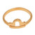 18k Gold Plated Sterling Silver Libra Band Ring 'Golden Libra'