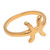 18k Gold Plated Sterling Silver Pisces Band Ring 'Golden Pisces'