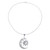 Sun and Crescent Moon Sterling Silver Pendant Necklace 'Celestial Duo'