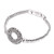 Circular Sterling Silver Pendant Bracelet from Bali 'Secret Gate'