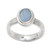 Oval Blue Opal Cocktail Ring Crafted in Bali 'Oval Pool'