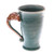 Elephant-Themed Celadon Ceramic Mug from Thailand 'Elephant Handle in Green'