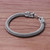 Men's Sterling Silver Naga Chain Bracelet from Thailand 'Air and Fire'