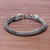 Men's Sterling Silver Naga Chain Bracelet from Thailand 'Air and Fire'
