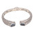 Helix Pattern Blue Topaz Cuff Bracelet from Bali 'Sukawati Helix'