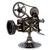 Collectible Recycled Metal Movie Theater Sculpture 'Rustic Film Projector'