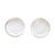 Round Sterling Silver Stud Earrings from Thailand 'Round Simplicity'