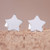Star-Shaped Sterling Silver Stud Earrings from Thailand 'Simple Stars'
