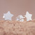 Star-Shaped Sterling Silver Stud Earrings from Thailand 'Simple Stars'