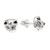 Sterling Silver Cat Stud Earrings from Thailand 'Pensive Cats'