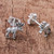 Sterling Silver Moose Stud Earrings from Thailand 'Moose'