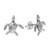 Sterling Silver Sea Turtle Stud Earrings from Thailand 'Sea Turtle Bliss'