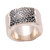 Modern Sterling Silver Band Ring from Indonesia 'Embrace the Earth'