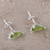 Faceted Peridot Stud Earrings Crafted in India 'Verdant Gleam'