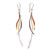 Gold and Rose Gold Accent Sterling Silver Earrings from Bali 'Jimbaran Tendrils'
