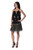 Paisley Motif Viscose Sleeveless A-Line Dress from India 'Paisley Midnight'