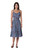 Floral Printed Cotton Sundress in Cerulean from India 'Garden Bliss'