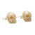 Hand-Carved Skull Bone Stud Earrings from Bali 'Faces of Trunyan'