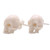 Skull-Shaped Bone Stud Earrings Crafted in Bali 'Trunyan Skulls'