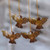 Coconut Shell Dove Ornaments from Bali Set of 4 'Sacred Doves'