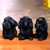 Hand-Carved Monkey Maxim Sculptures from Bali Set of 3 'Helpful Monkeys'