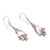 Sterling Silver Bat Dangle Earrings from Bali 'Sleeping Bats'