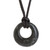 Circular Jade Adjustable Pendant Necklace from Guatemala 'Verdant Circle'