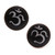 Om Motif Bone Stud Earrings Crafted in Bali 'Word of Om'