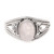 Oval Rainbow Moonstone Cocktail Ring from India 'Gleaming Appeal'