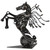 Upcycled Metal Motorcycle Horse Sculpture from Mexico 'Iron Horse'