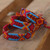 Bright Cotton Wristband Bracelet from Mexico Set of 3 'Forever Friends'