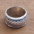 Handmade Sterling Silver Spinner Ring from Bali 'Spinning Weave'