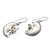 Peridot Crescent Moon Dangle Earrings from Bali 'Bun Moons'